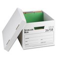 Business Source Storage Boxes- Letter-Legal- 12in.x15in.x10in.- 12-CT- White BSN26758